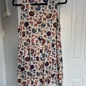 Studio B by Bobeau Women’s Floral Sleeveless Mini Dress Size L